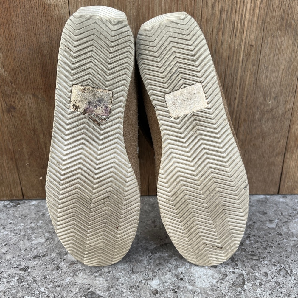 Rag & Bone Brixton Moccasins Stone Tan Suede Ankle Boots Shoes Mocs Boho Slip On - Picture 16 of 16